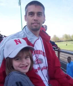 Coach Chris at a track meet